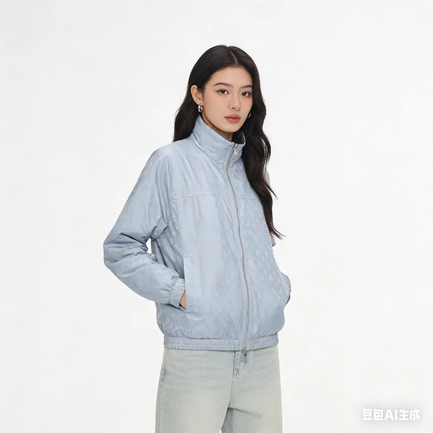 Louis Vuitton/Louis Vuitton 26ss presbyopic double-sided hooded thin coat